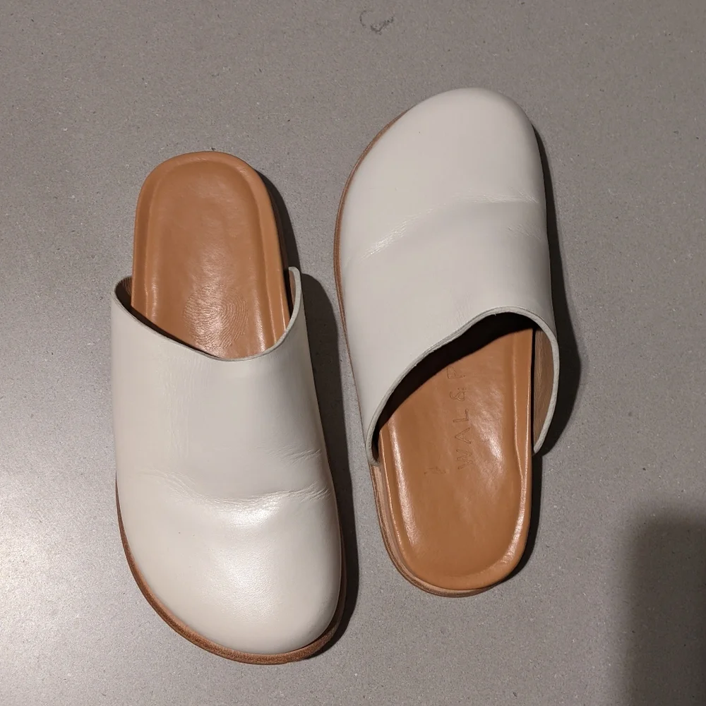 Wal & Pai - Ogdenclogs Slip-On Mules | Ivory | Size 35 (Size 5 U.S.) - Picture 14 of 16